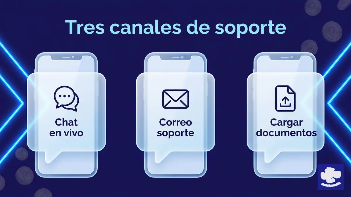 Canales de atención al cliente PlayUZU Chile: chat en vivo, correo y carga de documentos