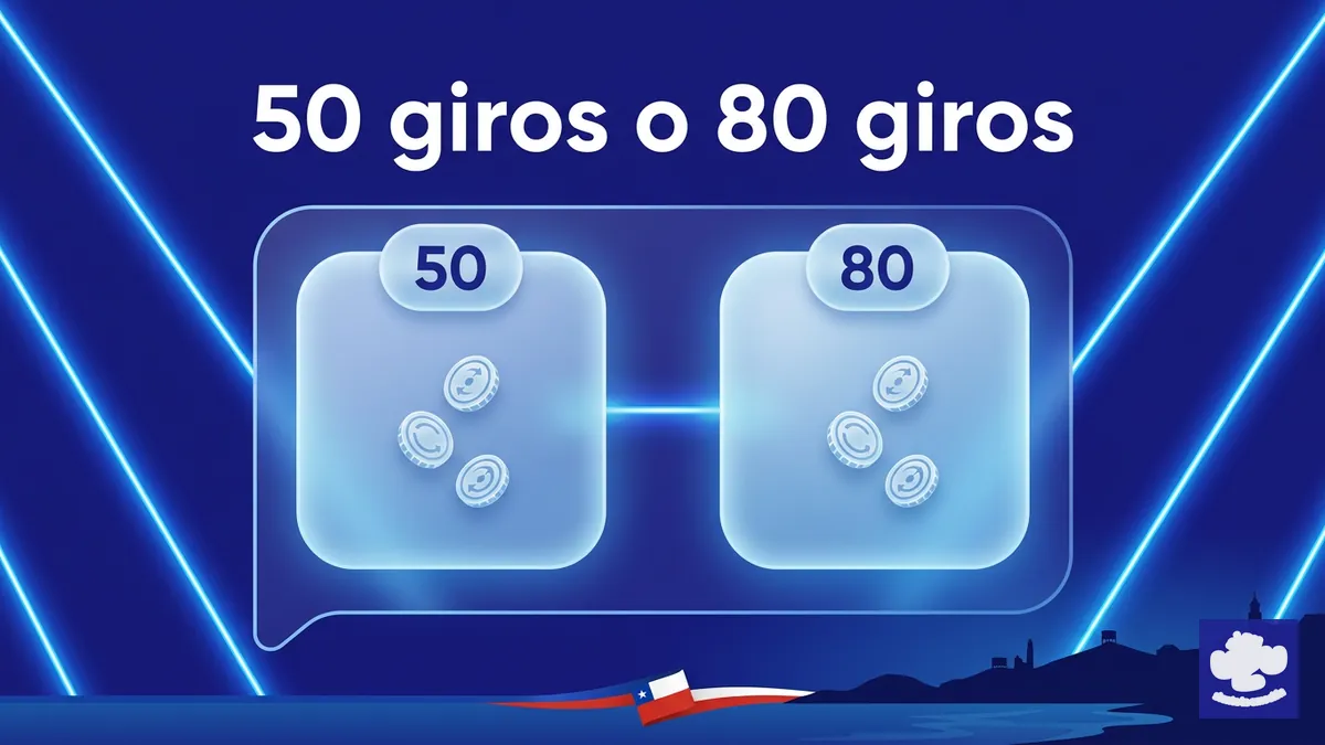 Comparación de giros gratis PlayUZU Chile: 50 del sitio oficial versus 80 de afiliados
