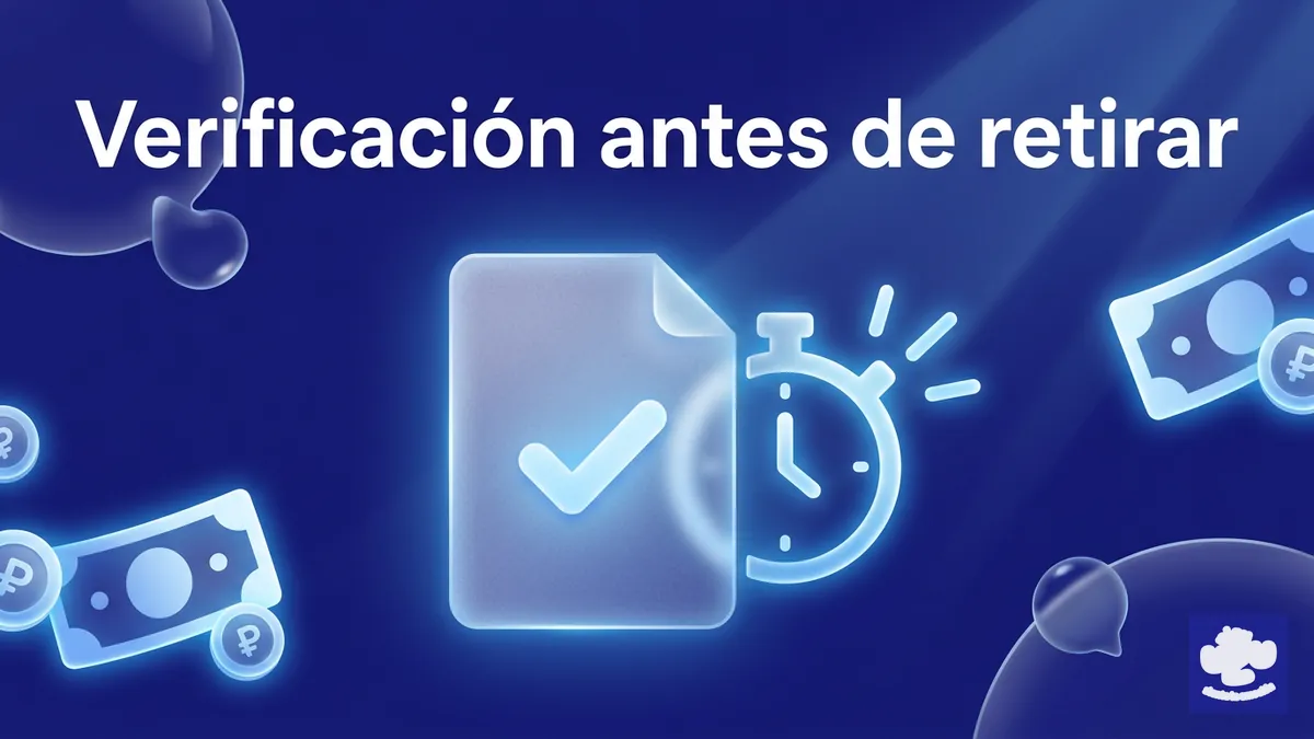 Icono de documento y reloj representando la verificación KYC antes de retirar en PlayUZU
