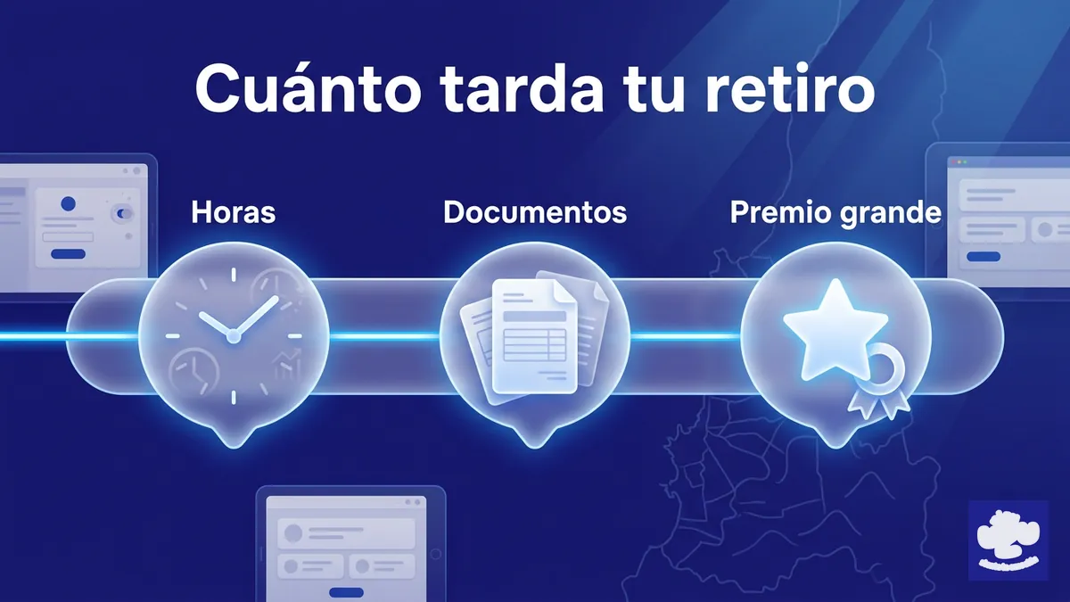 Linea de tiempo de los plazos de retiro en PlayUZU, desde procesamiento hasta premios grandes